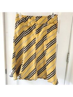 Burberry Blue Label Yellow Plaid Pattern Skirt US Small